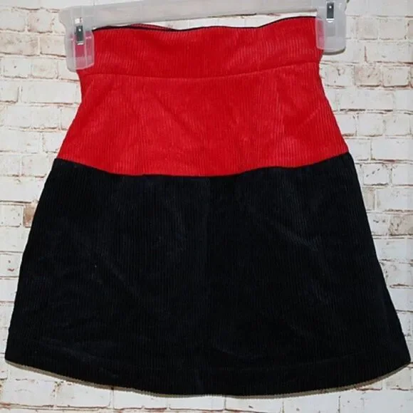 Marni Girls' Colorblock Corduroy Skirt Size 6 NWT